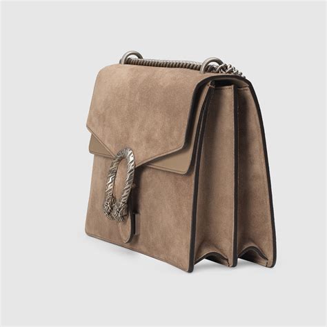 gucci dionysus small taupe suede|Gucci Dionysus small shoulder bag.